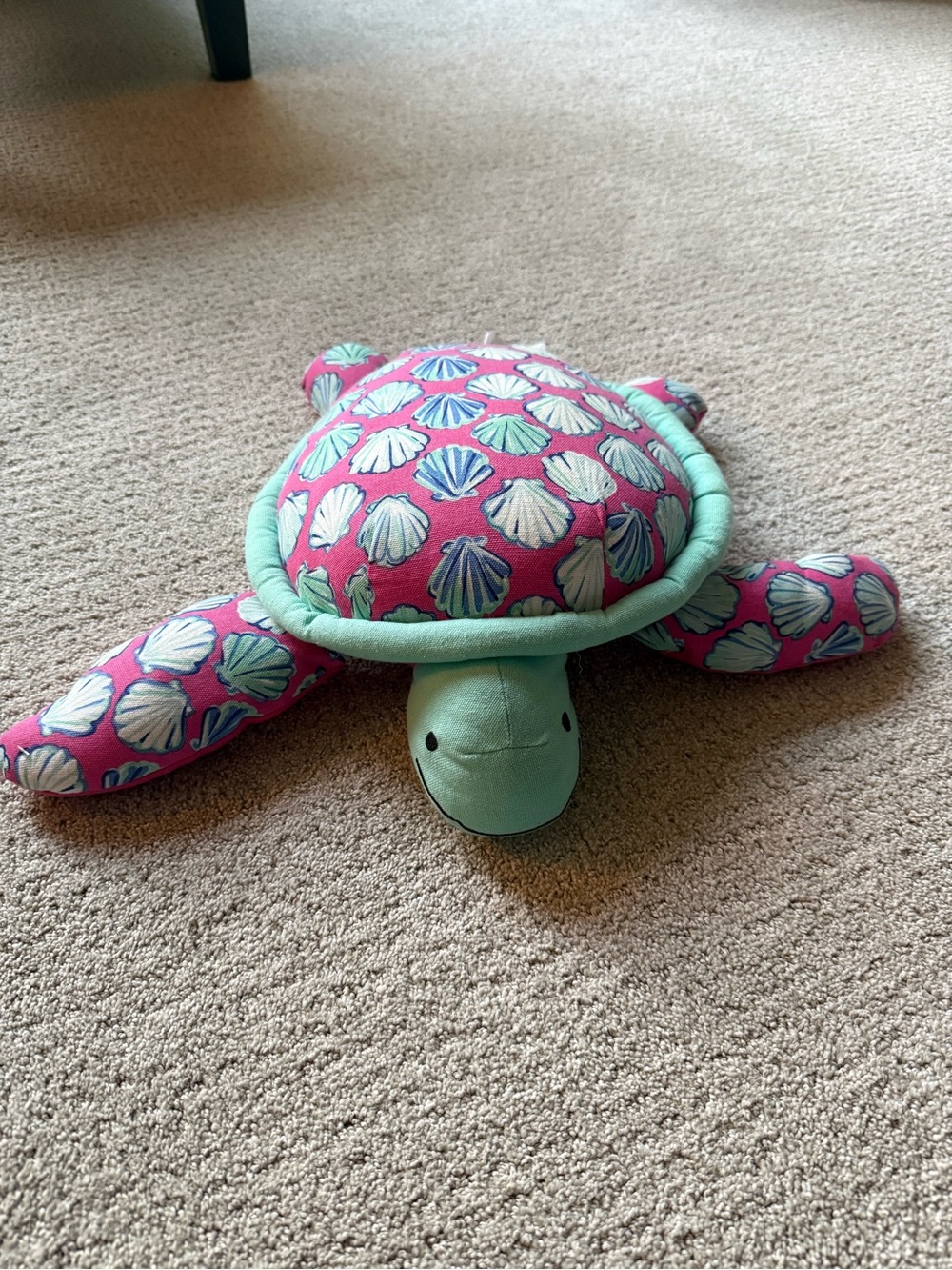 Simply Southern Pink and Aqua Turtle Accent Pillow